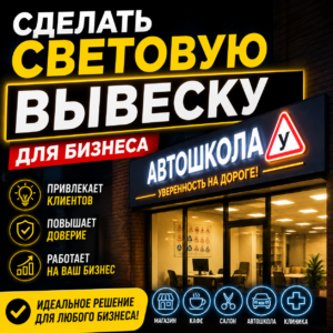 сделать световую вывеску